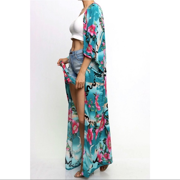 🌹MALDIVES - Flower Garden Cardigan in Mint - Picture 9 of 9